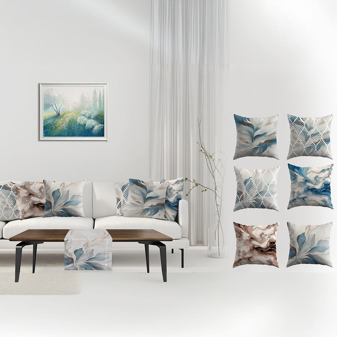 طقم كوشن مع رانر