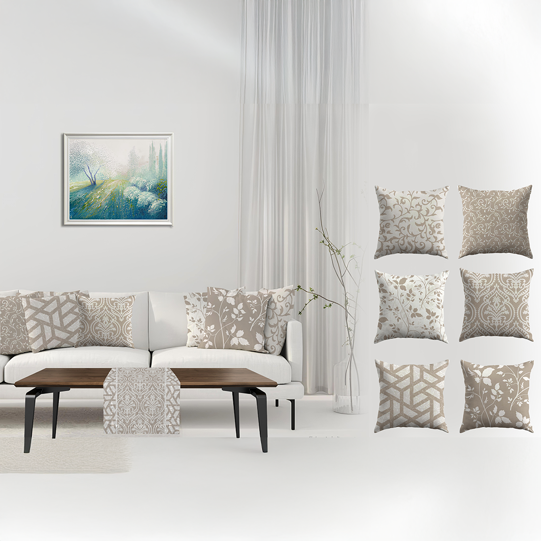 طقم كوشن مع رانر