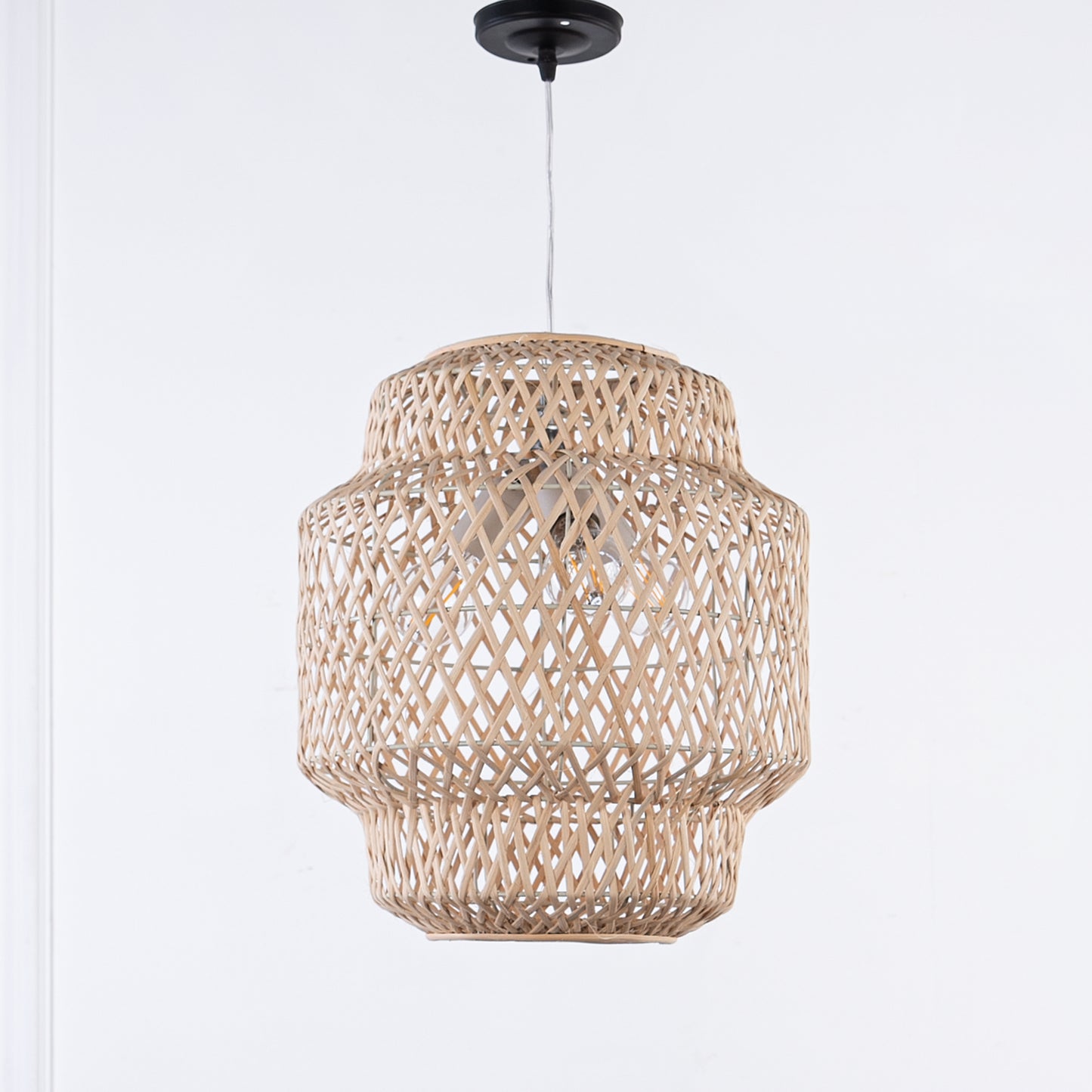 Natural bamboo chandelier 35 x 40 cm - TBS552