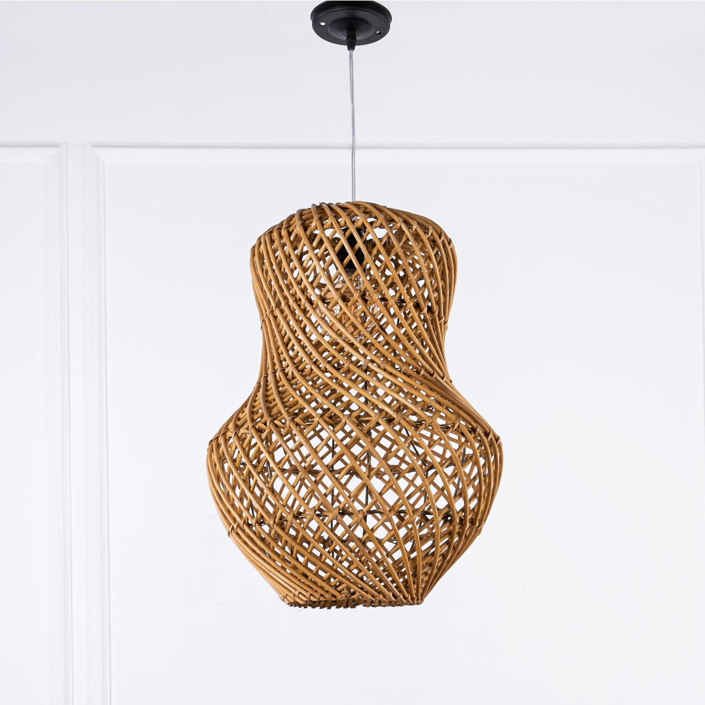 Natural bamboo chandelier 40 x 50 cm - TBS574