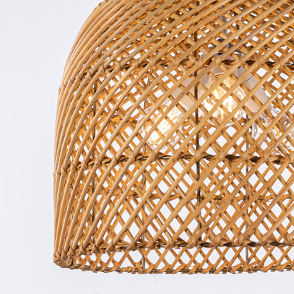 Natural bamboo chandelier 50 x 50 cm - TBS579