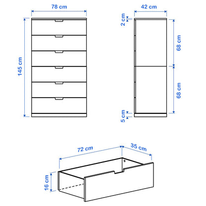 Drawer unit 78 x 42 cm - WDY45