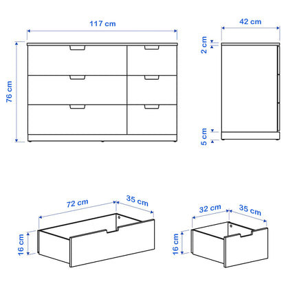 Drawer unit 117 x 42 cm - WDY49