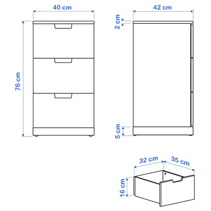 وحدة أدراج 42×40سم- WDY38