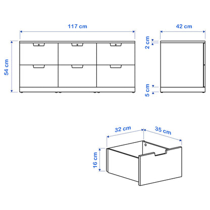 Drawer unit 117 x 42 cm - WDY47