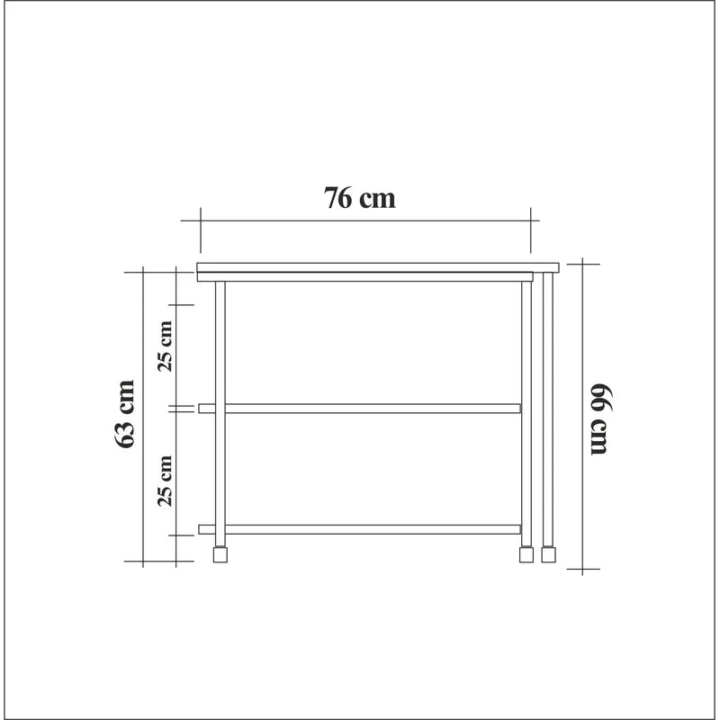 Side table 30 x 75 cm - VIN715