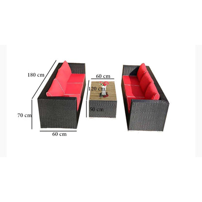 Outdoor set 2 sofas with table - SHP178