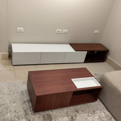 طقم ترابيزة تليفزيون مع ترابيزة قهوة - NAG28