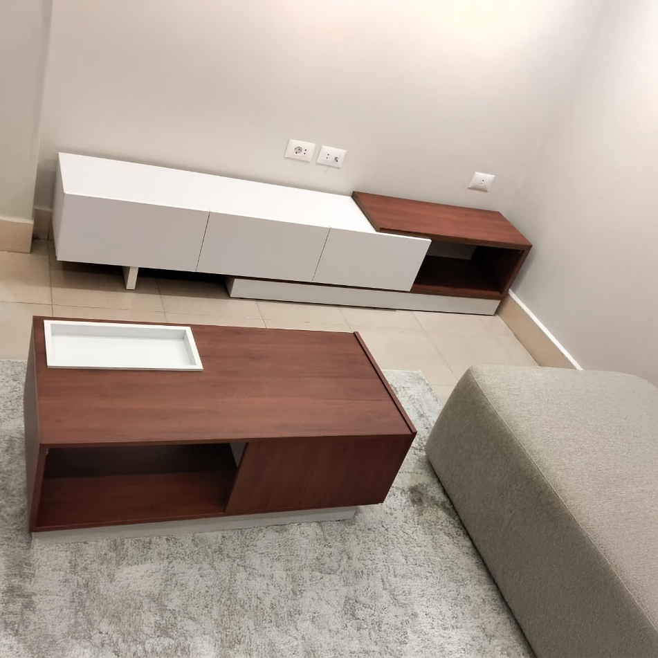 طقم ترابيزة تليفزيون مع ترابيزة قهوة - NAG28