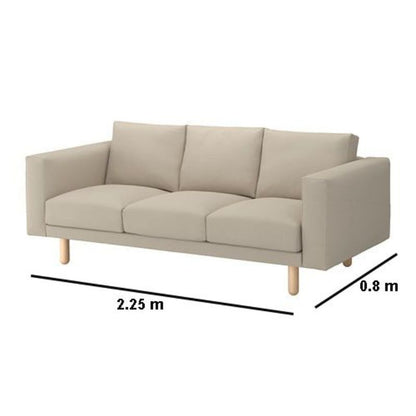 Beech wood sofa 80×225 cm - DECO67