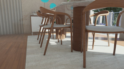 ترابيزة سفرة مع 6كراسي - MES202