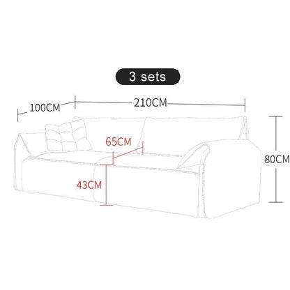 Beech wood sofa 210 x 100 cm - HMS27