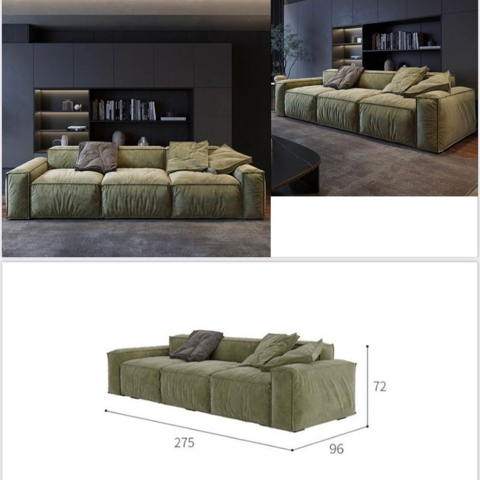 Beech wood sofa 275 x 95 cm - HMS30