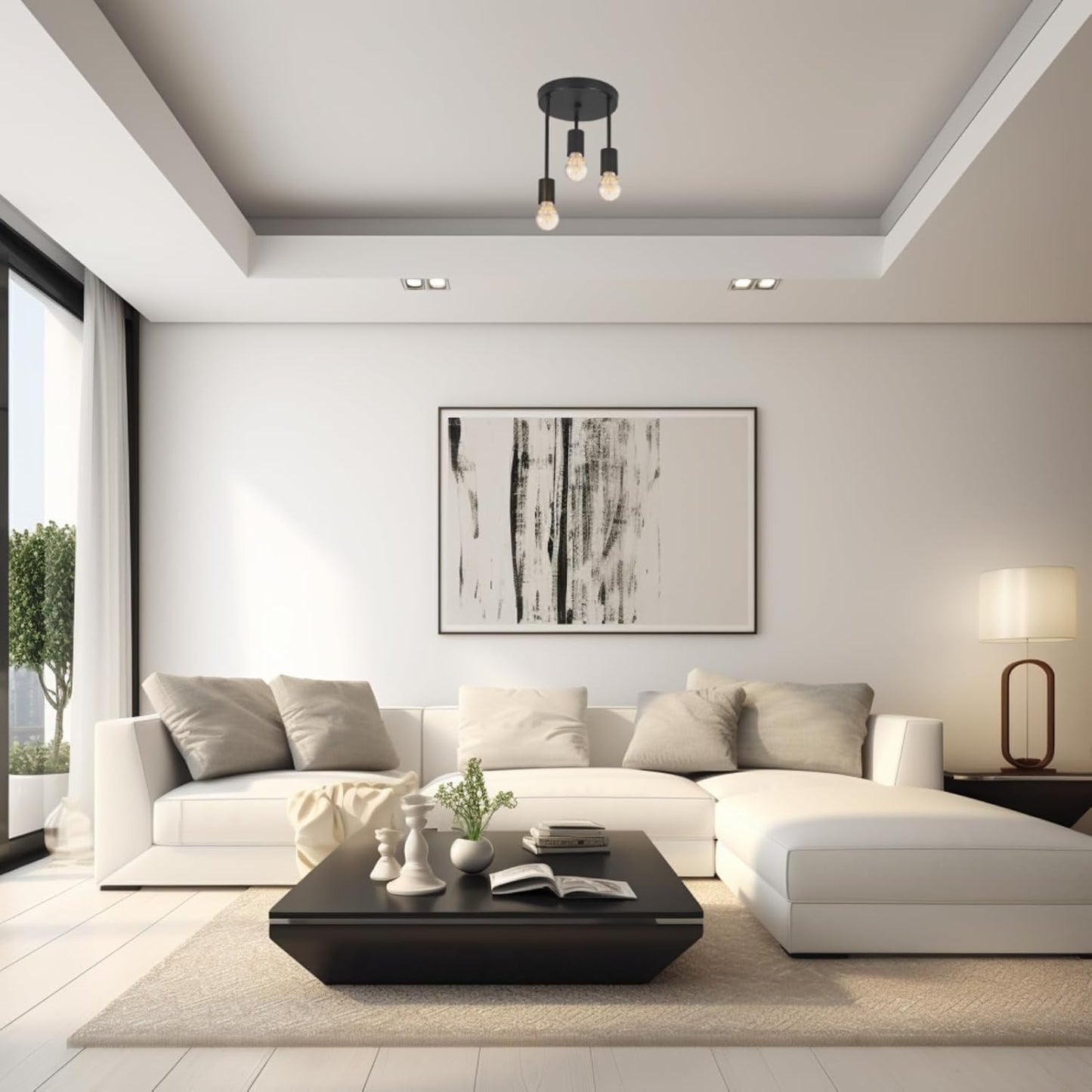 Triple Ceiling Lamp 60x30cm - SHLT405