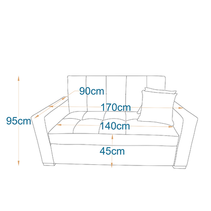 كنبة سرير ميكانيزم 170×90سم - MAS19