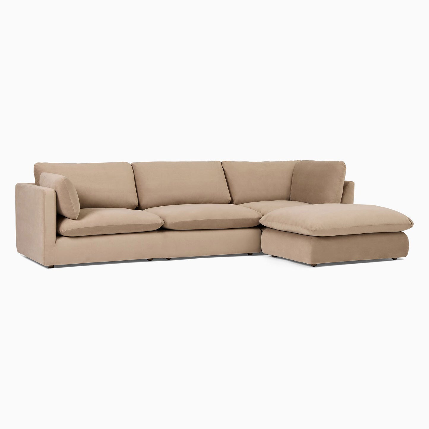 Beech wood corner sofa 250 x 150 cm - SY98