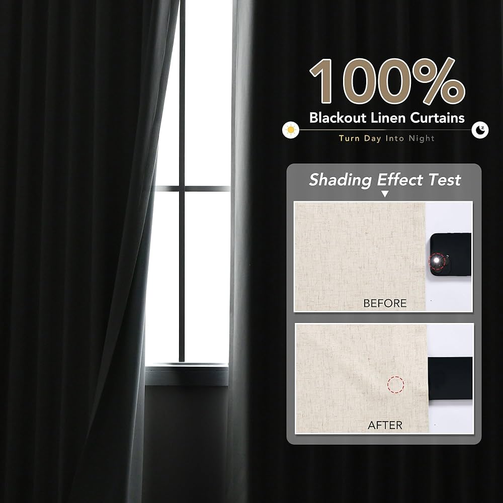 Blackout Curtain - Multiple Sizes - QSR24