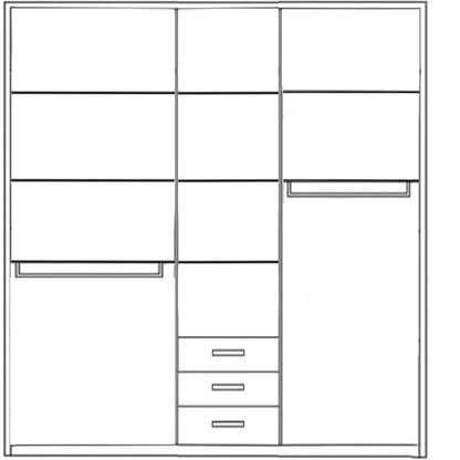 Cupboard 240 x 240 cm - TOP31