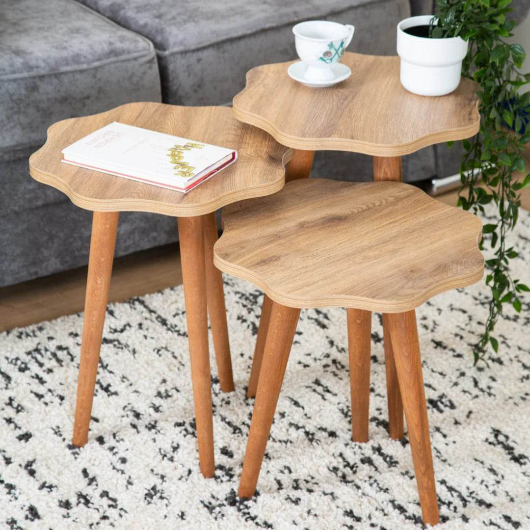 Side tables set - 3 pieces - SHAM201 – Chic Homz