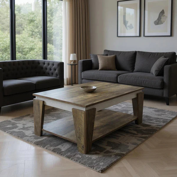Special offer: TV table and coffee table with shoe rack + free pouf - WM147