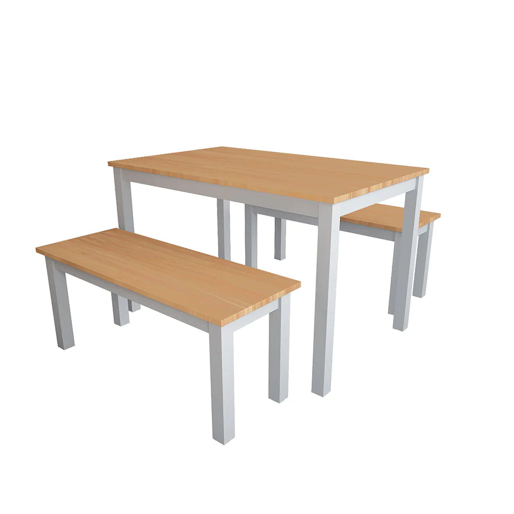 Dining table with 2 benches - WOL11