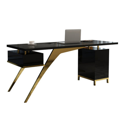 Natural wood manager desk 70 x 200 cm - PIO66-1