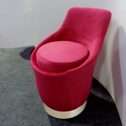 Round chair 47 cm - red - AC393