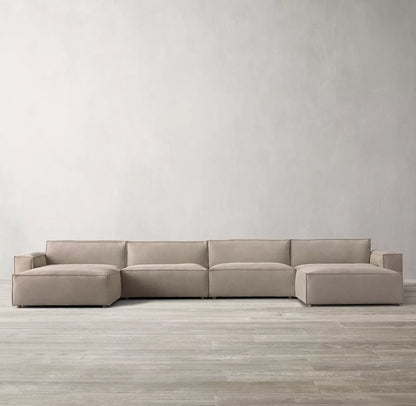 Beech wood corner sofa 320×150 cm - multiple colors - DECO240