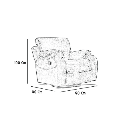 كرسي ليزي بوي 360 درجه 3 حركات يدوي خشب زان احمر - جلد مقلوب 100×95سم- ألوان متعددة- BD302