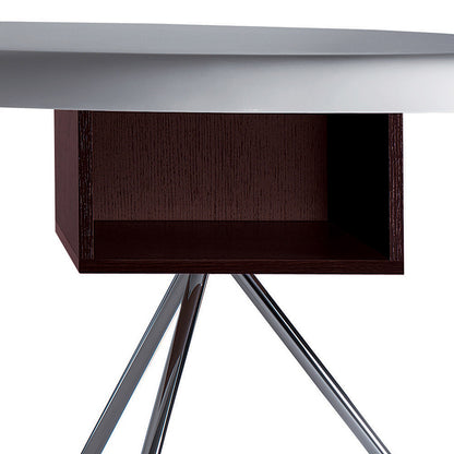 Natural wood manager desk 70×220 cm - PIO65