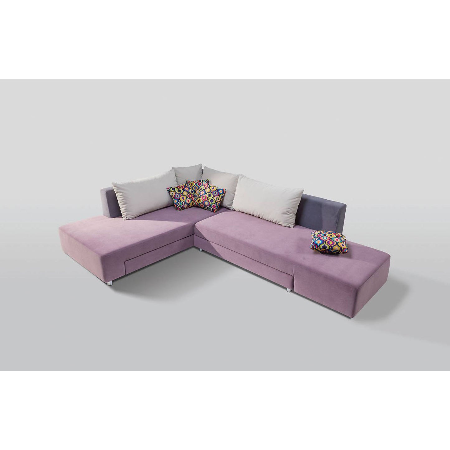 Beech wood bed corner sofa 265×200 cm - multiple colors - DECO253