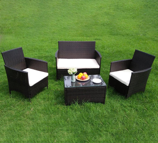 Outdoor set - one sofa, two chairs and a table - SHP110