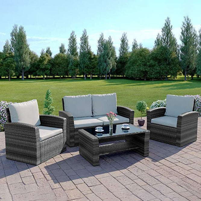 Outdoor set - one sofa, two chairs and a table - SHP62