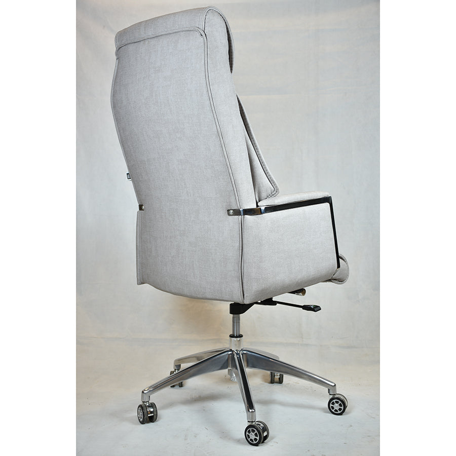 Leather manager office chair - white - OC295