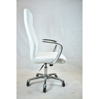 كرسي مكتب متحرك - أبيض - OC307