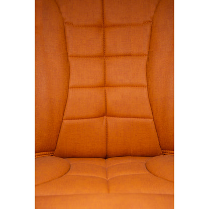 Leather office chair - orange - OC297