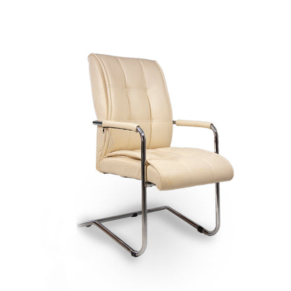 Leather office chair - white - OC300