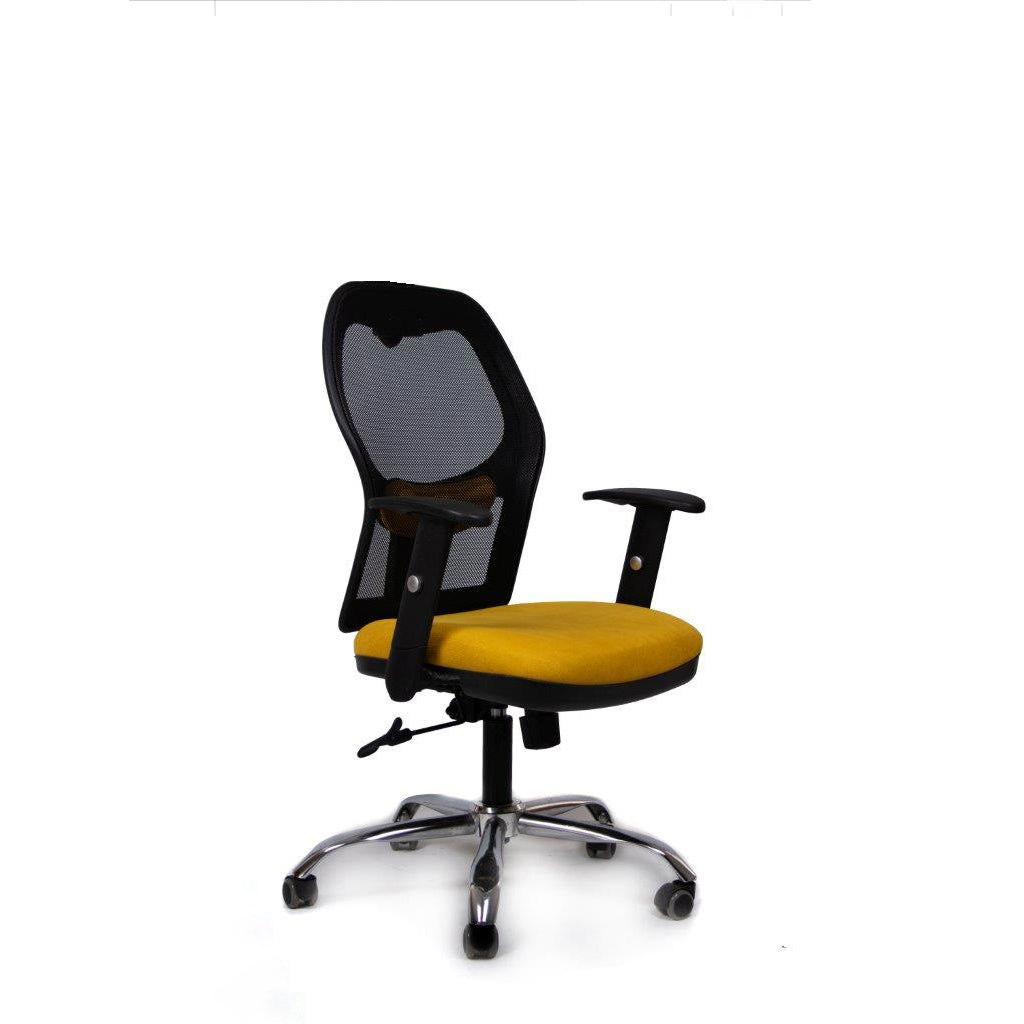 كرسي مكتب متحرك - أصفر×أسود - OC320
