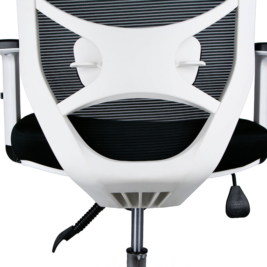 كرسي مكتب متحرك - أسود×أبيض - OC312