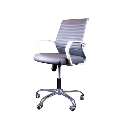 كرسي مكتب جلد - رمادي - OC290