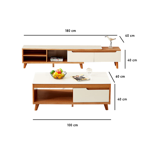 Get a table set for a coordinated and organized living room Buy now