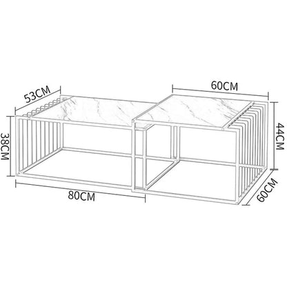 Coffee Table Set - 2 Pieces - BHY202