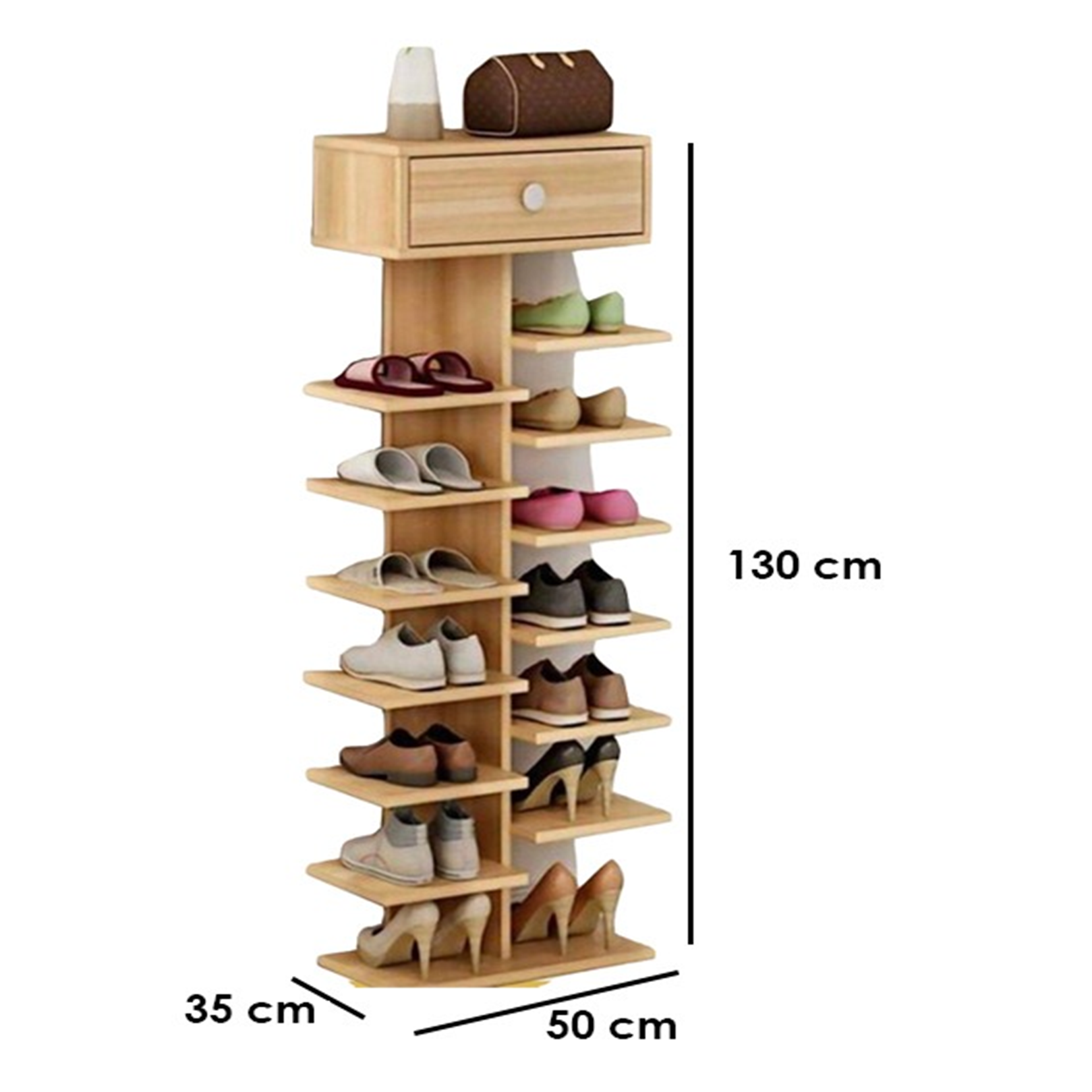 2 foot online wide shoe rack