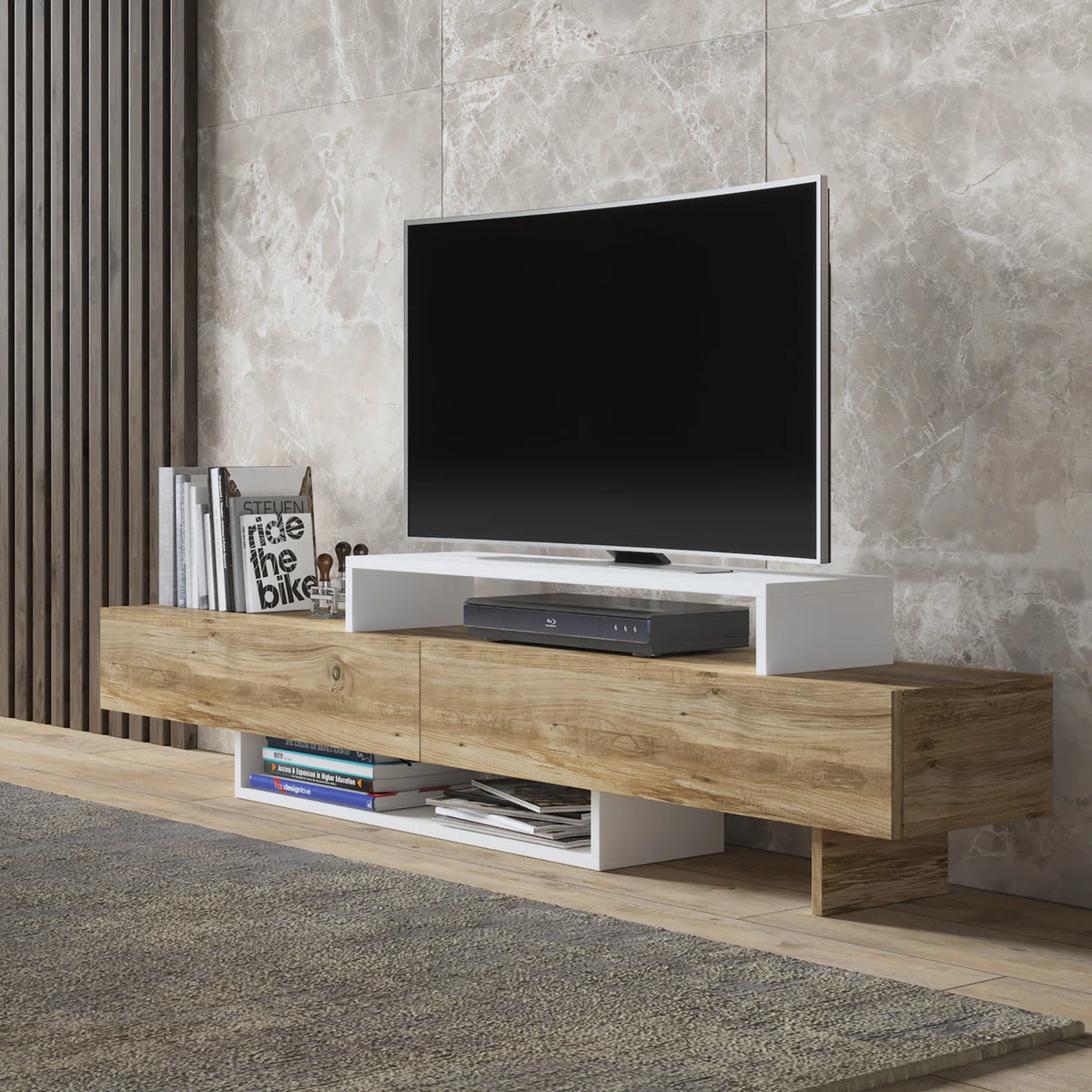 Tv Table Riyadh TV table 35 x 180 cm - HIN356 – Chic Homz