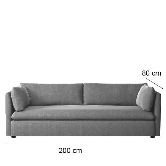 Sofa - Assorted Colors - 200 x 80 - VIL1002