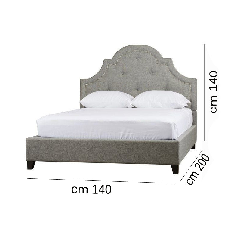 سرير خشب زان طبيعي - مقاسات متعددة - ألوان متعددة -WS122