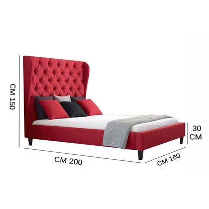 سرير خشب زان طبيعي - مقاسات متعددة - ألوان متعددة -WS130