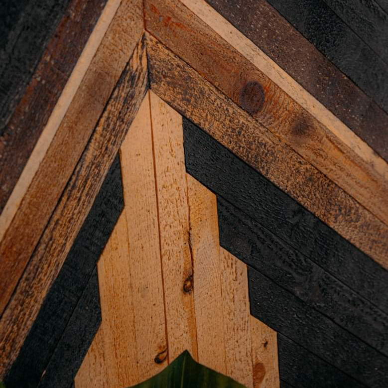 Tableau, antiqued wood, 60×120 cm - HBA94