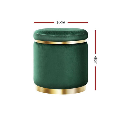 Round pouf - green - AC98