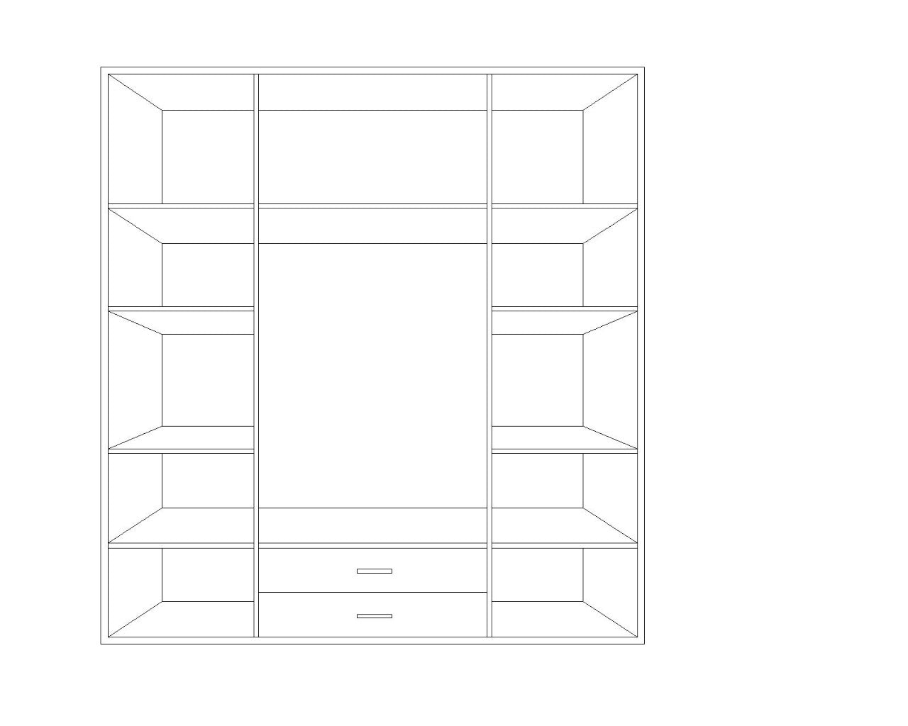 Cupboard 180×200 cm-Multiple colors  - EGA40